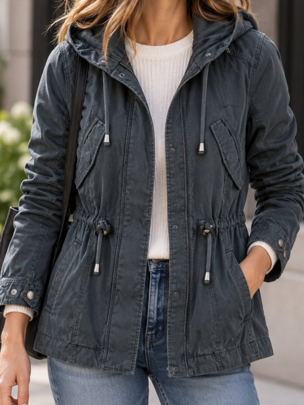 H&M Divided Black Utility Jacket 8